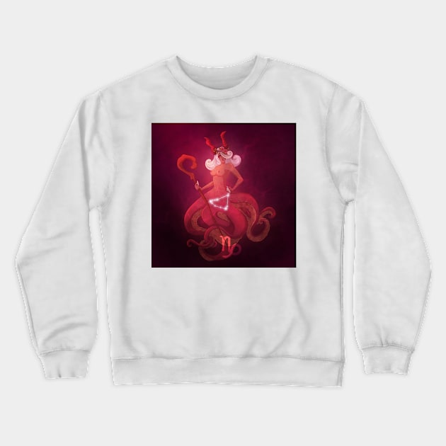 Capricorn Crewneck Sweatshirt by lisaspiral